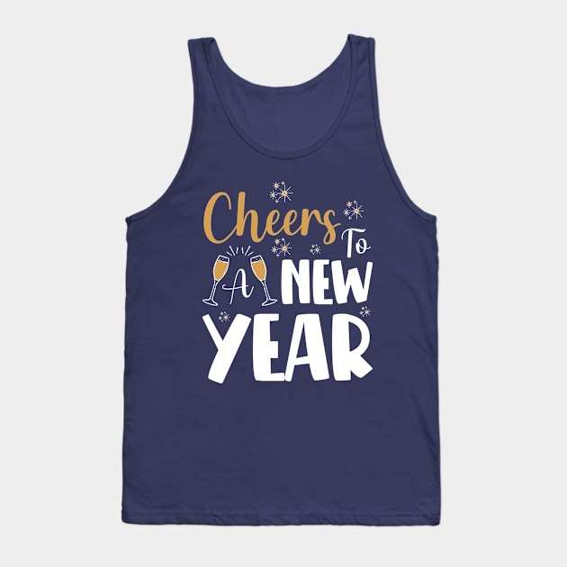 Xmas New Year Wishes Cheers 2023, Christmas Gift For Family Tank Top by EleganceSpace